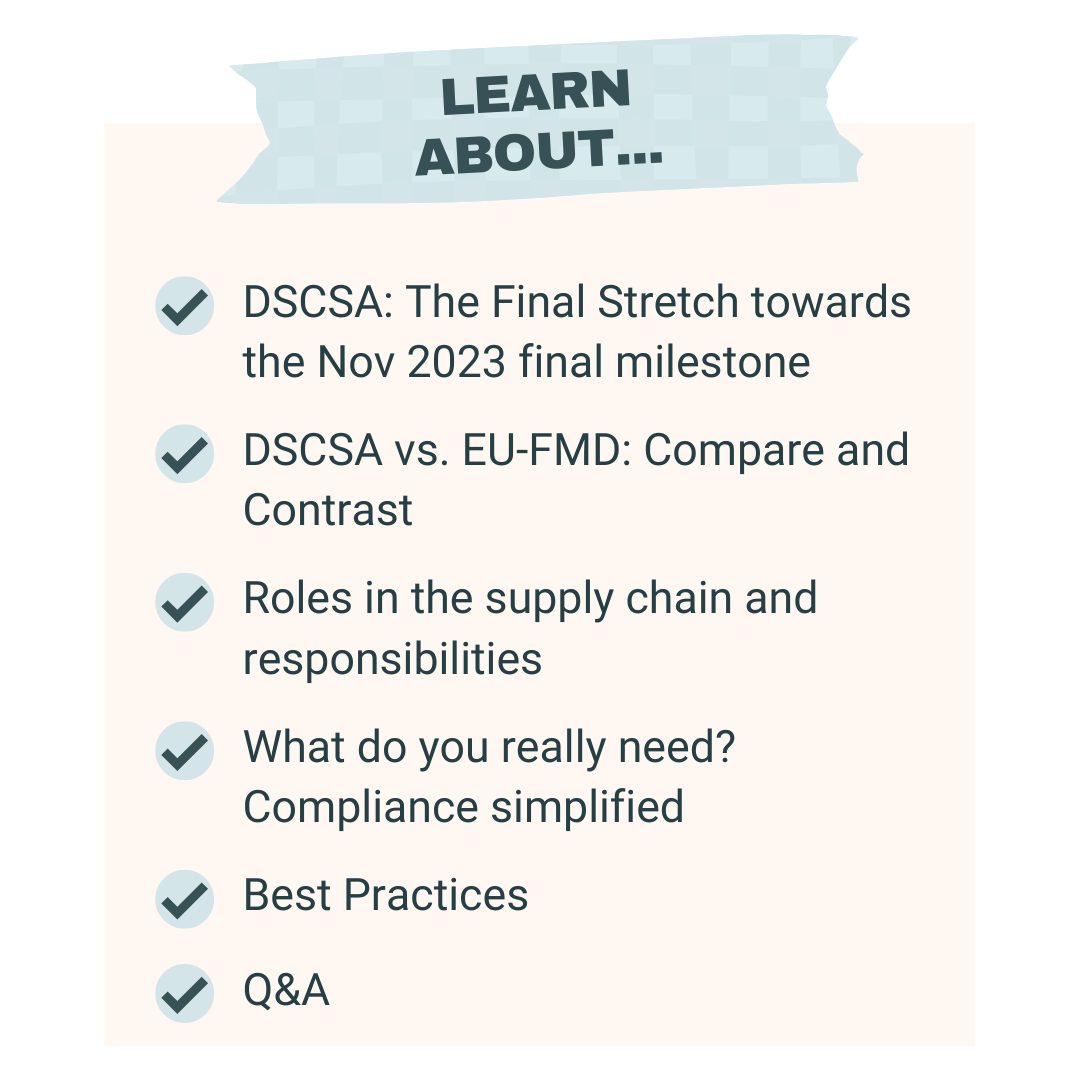 Excellis Health Solutions — DSCSA November 2023 webinar Excellis